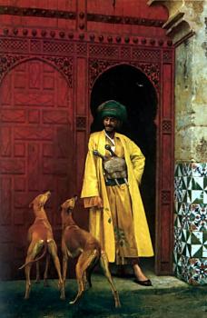讓 萊昂 傑羅姆 An Arab and His Dog